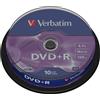 Verbatim Confezione DVD+R Verbatim 4.7GB 16X 10Pcs[43498/10]