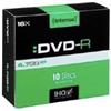 Intenso Confezione DVD-R Intenso 4,7GB 16x Speed, Slimcase 10Pcs [4101652]
