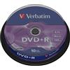 Verbatim Confezione DVD+R Verbatim 4.7GB 10pcs [43498]