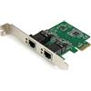 Scheda di rete Startech Gigabit PciE Nic 2 Porte [ST1000SPEXD4]