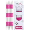 KnitPro Ferri da maglia: doppia punta, metallo, rosa, 7 mm