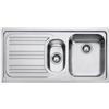 Franke Lavello da Cucina 2 Vasche a Destra ad Incasso 100X50 cm Acciaio Inox Modello RRX 651 Radar 101.0053.245 Franke