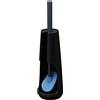 Tiger Tess, Portascopino autoportante con scopino per il bagno Swoop®, flessibile Nero/Antracite, 112x112x428mm
