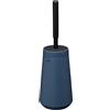 Tiger Tess, Portascopino con scopino per il bagno Swoop®, flessibile Blu/Nero, 129x129x412mm