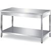 Ristotecno Tavolo inox con ripiano di fondo - Prof. 70 [PRONTA CONSEGNA] - 170x70x85H