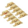 LOOTICH Ottone Doppia Palla Chiusura a Scatto Serratura Chiavistelli 50mm per Porte Armadi da Cucina Cassetti Casa Mobilia Bagno Credenza (10 Pcs)