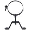S&M Morsetto da parete regolabile smaltato nero 850°C - Ø80mm per guida fumi di stufe e caminetti a pellet