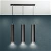 Lampadario a sospensione KIBO 3 BLACK e WHITE