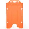 evohold Porta-badge arancione biodegradabili, verticali singolo lato. 100Pz