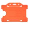 evohold Porta-badge Arancio biodegradabili, orizzontali singolo lato. 100Pz