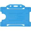 evohold Porta-badge azzurri biodegradabili, orizzontali singolo lato. 100Pz