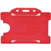 evohold Porta-badge rossi biodegradabili, orizzontali singolo lato. 100Pz