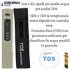 Tester e Kit Rapidi per l'analisi dell'acqua TDS-3 TDS & temperatura tester digitale con custodia nera