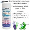 Tester cartine tornasole 2 in 1 PH Test Strip - Cloro, Bromo - 50 strips