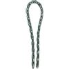 Master Lock 8018EURD Catena in Acciaio Cementato Rivestimento Vinile, Trasparente, 2 m