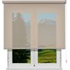 VIEWTEX Tenda a Rullo Screen 10% Grado di Apertura Lino Sabbia 120 x 190 cm - Made in Europe - 5 Anni di Garanzia