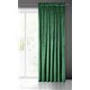 Eurofirany PIERRE Tenda in Velluto con Fettuccia Arricciatenda - 1 Pz. Tenda Termica Isolante in Velluto, Opaca, Oscurante, Per cameretta, Soggiorno, 140x300 cm, Verde Scuro