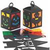 Baker Ross FE767 - Lanterna per Halloween, confezione da 4 pezzi, arte e artigianato per bambini, kit di vetro colorato per bambini