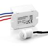 deleyCON 1x Mini Infrarossi Rilevatore di Movimento All'interno Portata 6m a 360° la Costruzione Più Piccola Quasi Invisibile IP20 da Incasso - Bianco