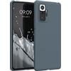 kwmobile Custodia Compatibile con Xiaomi Redmi Note 10 Pro Cover - Back Case per Smartphone in Silicone TPU - Protezione Gommata - ardesia scuro