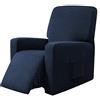 EBETA Copripoltrona Fodera per Poltrona, Coprisedile Chivas Poltrona Reclinabile Relax Completo Elasticizzato con Tasche (Blu)