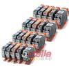 KIT 20 CARTUCCE COMPATIBILI CON CANON PGI-5BK CLI-8BK CLI-8C CLI-8M CLI-8Y NERO+COLORI - NO-NAME