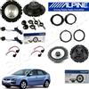 Alpine Kit 6 Casse Altoparlanti Alpine Anteriori e Posteriori per Ford FOCUS II 2004-10