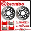 BREMBO Dischi Freno Anteriore BREMBO + Pastiglie SA PER HONDA CBR 600 F 2001>2003