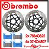 BREMBO Dischi Freno Anteriore BREMBO + Pastiglie C.C. PER HONDA CBR 600 F 1999 2000