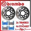 BREMBO Dischi Freno Anteriore BREMBO + Pastiglie C.C. PER HONDA CBR 600 F 2001>2003