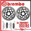 BREMBO Dischi Freno Anteriore BREMBO + Pastiglie LA per KAWASAKI Z 750 2004 2005 2006