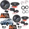 Hertz Kit 8 Casse Altoparlanti Hertz DSK165.3 per Fiat Panda 169 dal 2003 + Griglie Tw