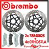 BREMBO Dischi Freno Anteriori BREMBO + Pastiglie LA per HONDA CROSSRUNNER 800 2011 2012