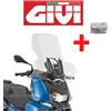 GIVI PARABREZZA TRASPARENTE COMPLETO BMW C 400 X 2019 2020 2021 2022 2023 68X64 GIVI