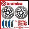 BREMBO Dischi Freno Anteriore BREMBO + Pastiglie C.C. per KAWASAKI Z 750 2004 2005 2006