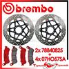 BREMBO Dischi Freno Anteriore BREMBO+Pastiglie SA PER HONDA CROSSRUNNER 800 2013 2014