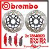 BREMBO Dischi Freno Anteriore BREMBO + Pastiglie SA PER SUZUKI SV 650 S 1999 2000 00