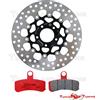 BREMBO Disco Freno Ant. BREMBO + Pastiglie PER HARLEY FXCW 1584 ROCKER 2008 2009