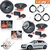 Hertz Kit 8 Casse Altoparlanti HERTZ DSK165 AUDI A3 8P SPK 5 Porte ANT+POST+Adattatori
