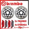 BREMBO Dischi Freno Anteriore BREMBO + Pastiglie SA PER DUCATI MONSTER 695 2006 2007