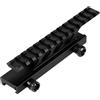 FOCUHUNTER Picatinny Rail tattico Montante per montanti di Alto Profilo Base per Riser Tessitore Guida di Picatinny in Alluminio 20mm con 13 scanalature