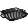 Staub 40511-683-0 Grill Pans Bistecchiera Rettangolare con Due Manici, 28 x 28 cm