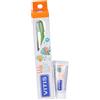 DENTAID Srl Vitis Kids Spazzolino per Bambini + Kids Gel Dentifricio 8ml, Igiene Orale, Fluoro, Ciliegia, Protezione Carie