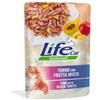 Life Cat Natural Adult Bustine per Gatti - Tonno con Frutta - 10x70 gr