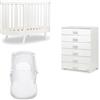Baby Fashion Set Baby Fashion Agorà Bianco (Lettino + Cassettiera + Materasso + Set Piumone)