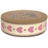 Nastro in cotone Cuori Glicine