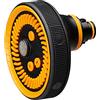 Fiskars Testina per Pistola da Irrigazione, 5 Funzioni, Flusso Regolabile in Modo Continuo, Misura Universale, Nero/Arancione, 1059238