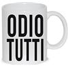 thedifferent Tazza Mug Odio Tutti - Tazza in Ceramica Thè/Latte - Idea Regalo