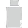Herding Bench Set Biancheria da Letto, Urban Grey, Federa ca. 65x100 cm, Copripiumino ca. 160x210 cm, Con Zip di Marca Scorrevole, 100% Cotone, Colore: Grigio/Bianco, Codice Art.:4412601064