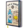 Nostalgic-Art Taccuino retrò a puntini, Gin Tonic - Drinks & Stories - Idea regalo per amanti dei cocktail, Bullet Journal dotted, Design vintage, A5